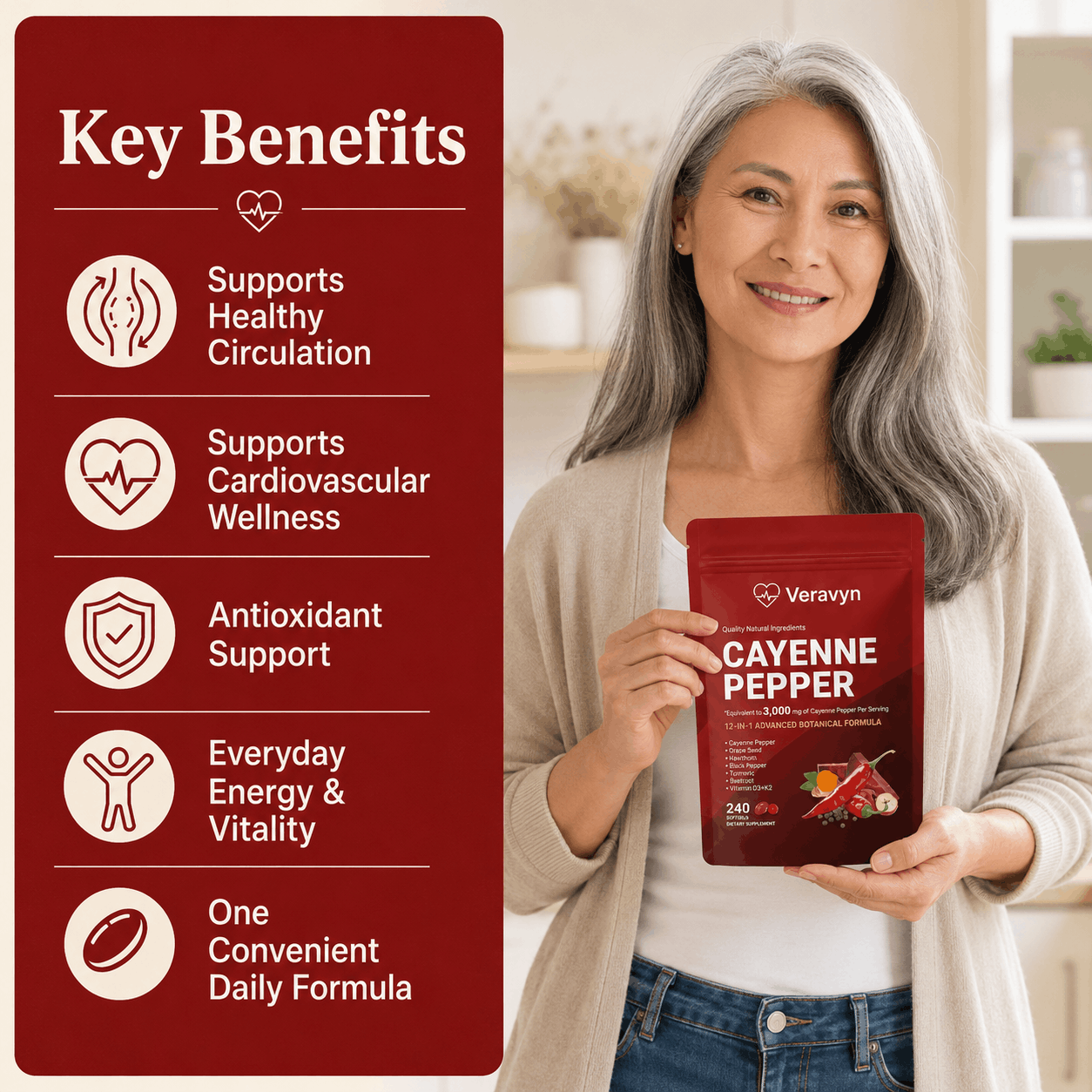 Veravyn Cayenne Pepper Softgels