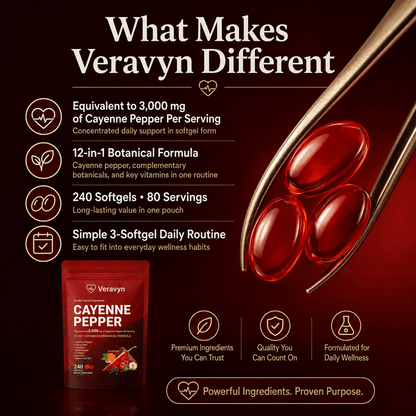 Veravyn Cayenne Pepper Softgels
