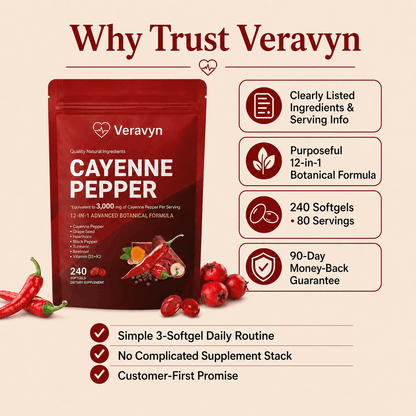 Veravyn Cayenne Pepper Softgels