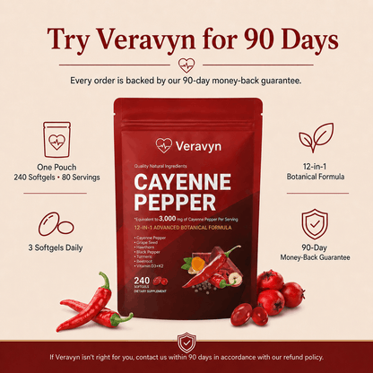 Veravyn Cayenne Pepper Softgels