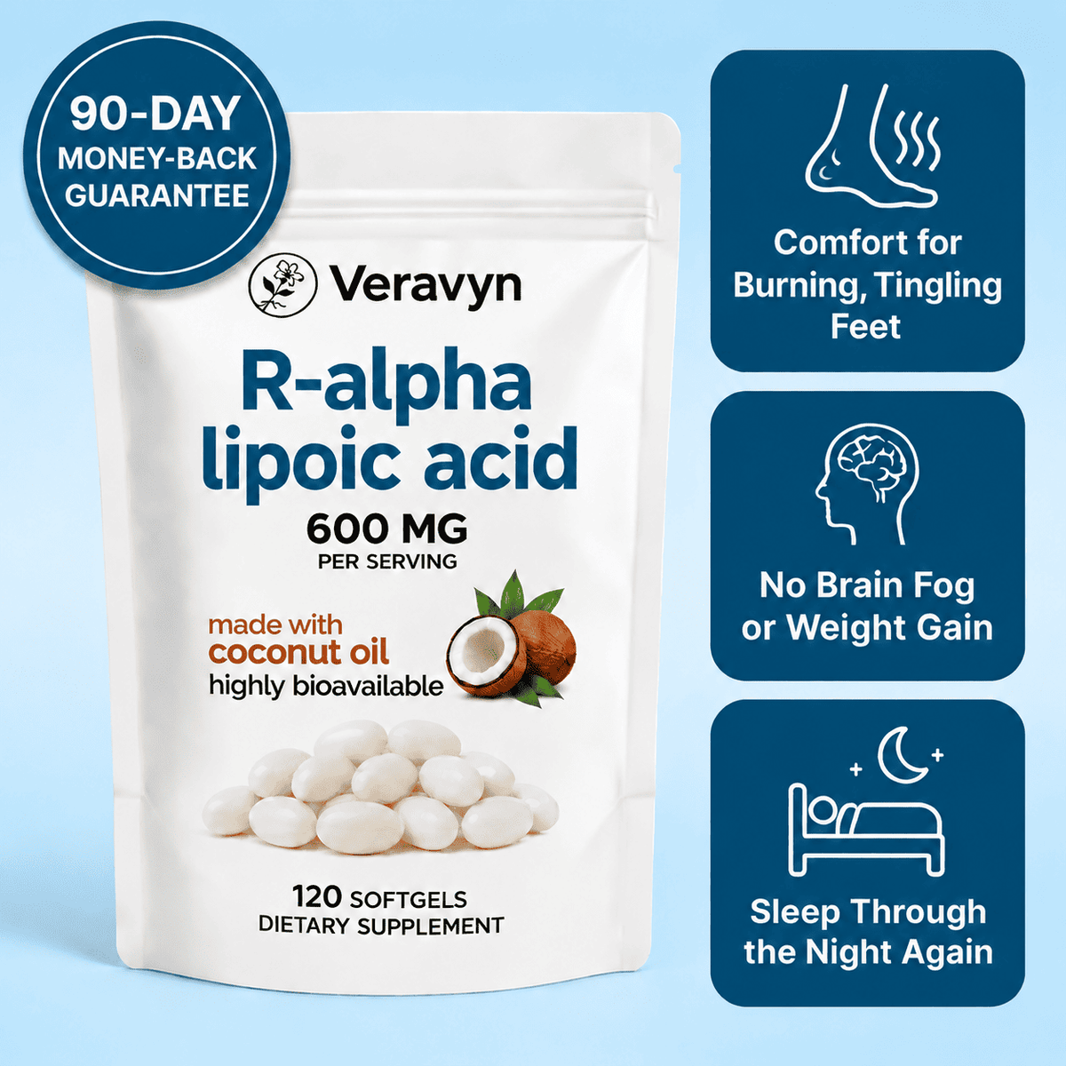 Veravyn R-Alpha Lipoic Acid Softgels