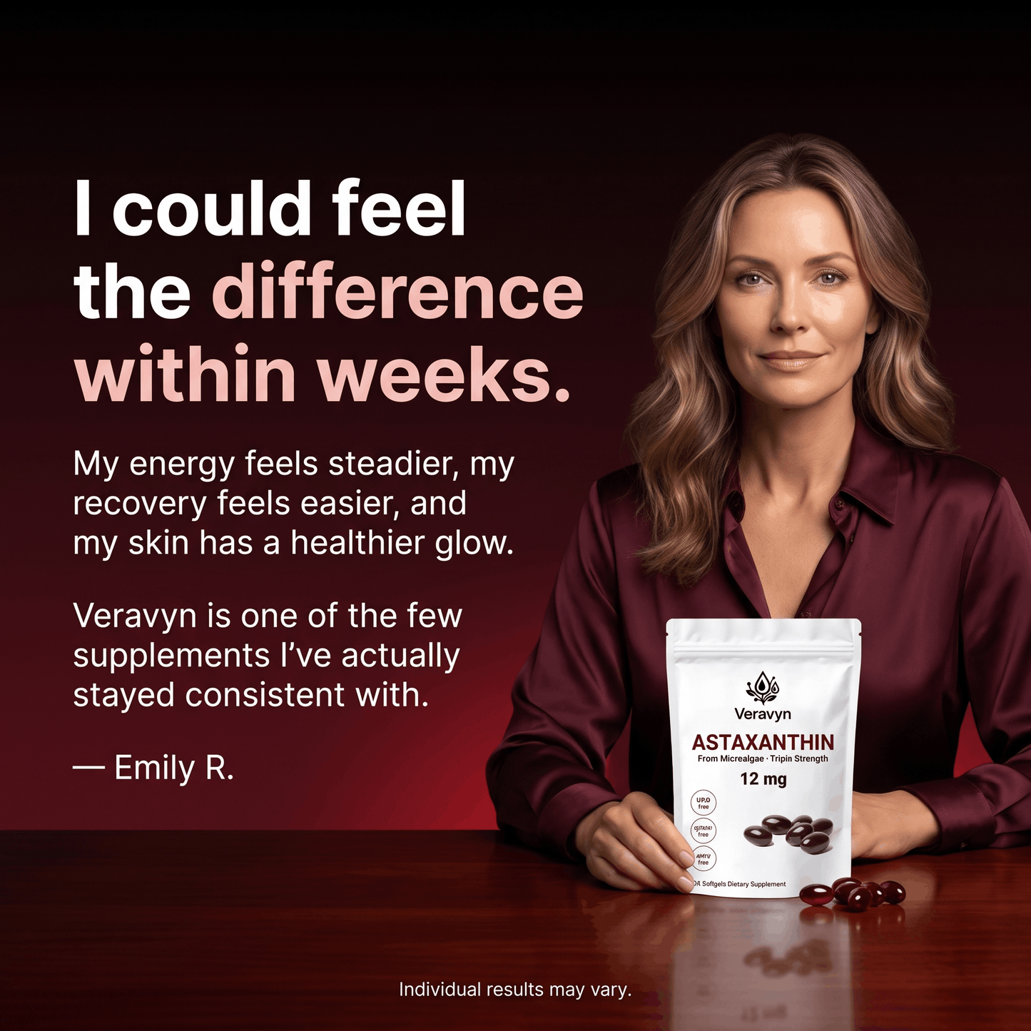 Veravyn Astaxanthin - 12mg Softgels