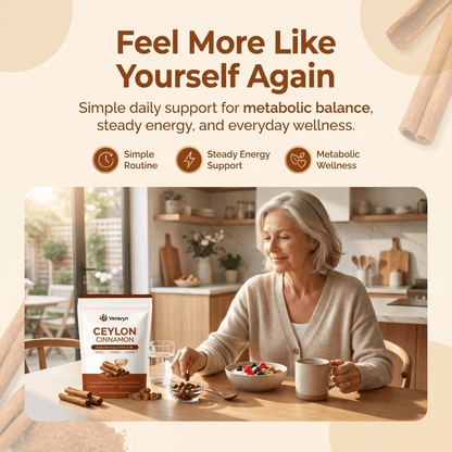 Veravyn Ceylon Cinnamon 7200mg Equivalent with MCT Oil