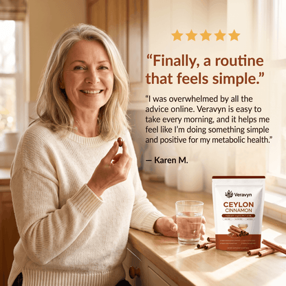Veravyn Ceylon Cinnamon 7200mg Equivalent with MCT Oil
