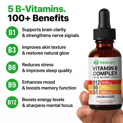 Veravyn 5‑in‑1 Liquid B‑Complex Drops