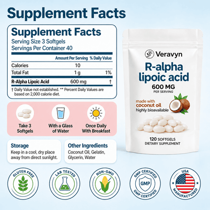 Veravyn R-Alpha Lipoic Acid Softgels